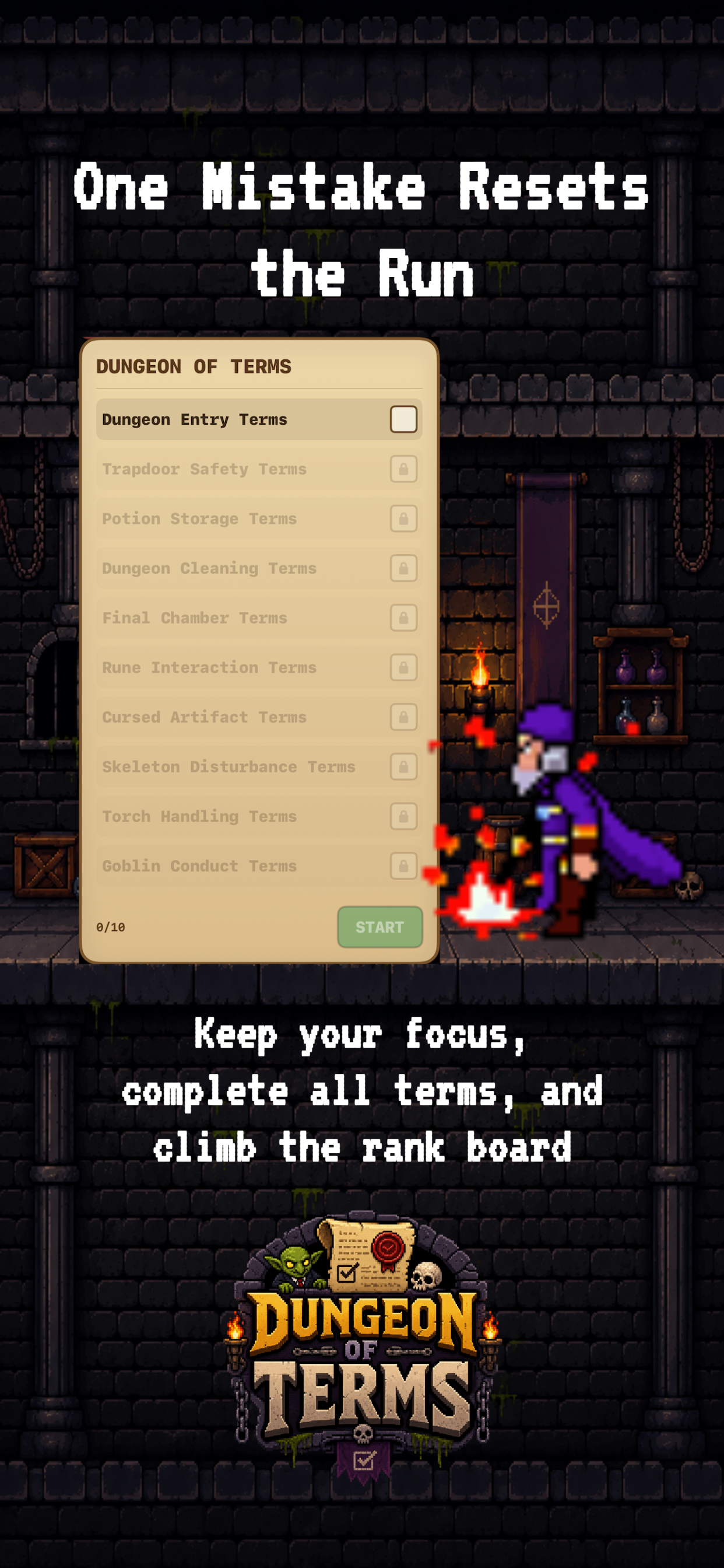 Dungeon of Terms iPhone screenshot 3