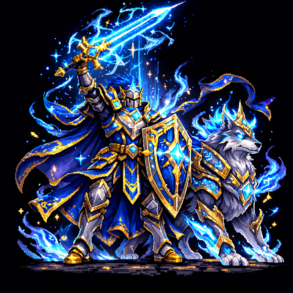 Azure Knight hero art