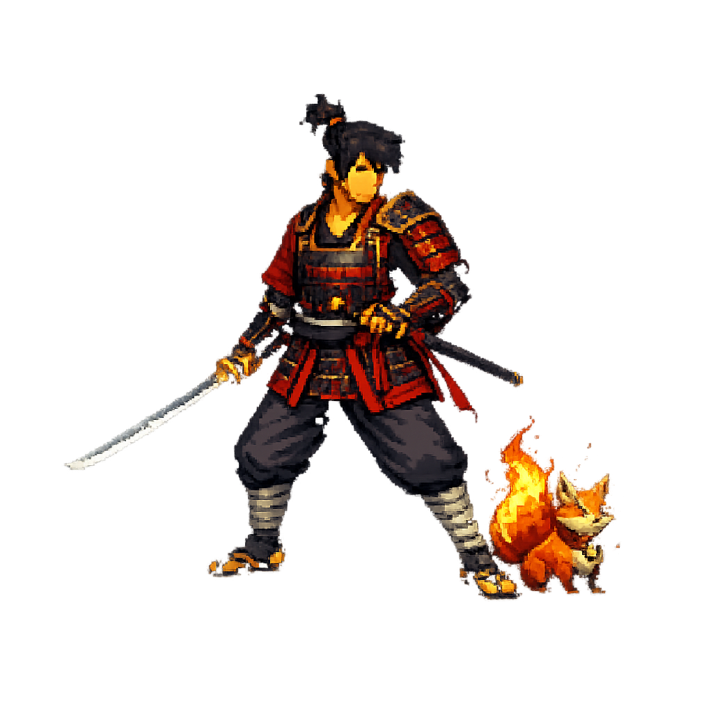 Crimson Samurai hero art